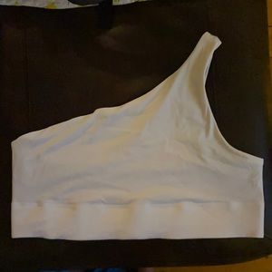 Reversible black and white one shoulder fabletics